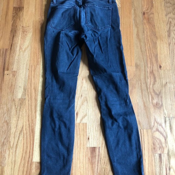 PAIGE Dark Blue/Charcoal Colored Denim Jeans - Picture 2 of 5